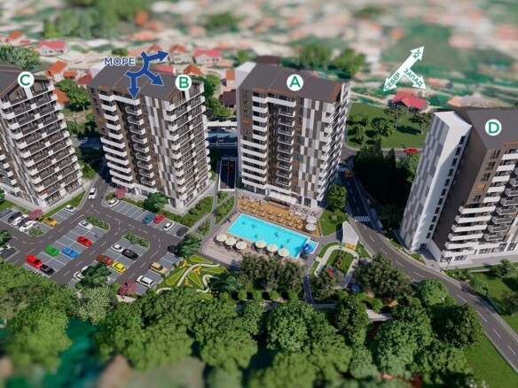 Dvosoban stan 72 m² – Bjeliši, Bar — fotografija 4