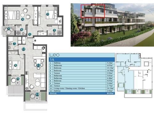 Jednosoban stan 64 m² – Kumbor, Herceg Novi — fotografija 19