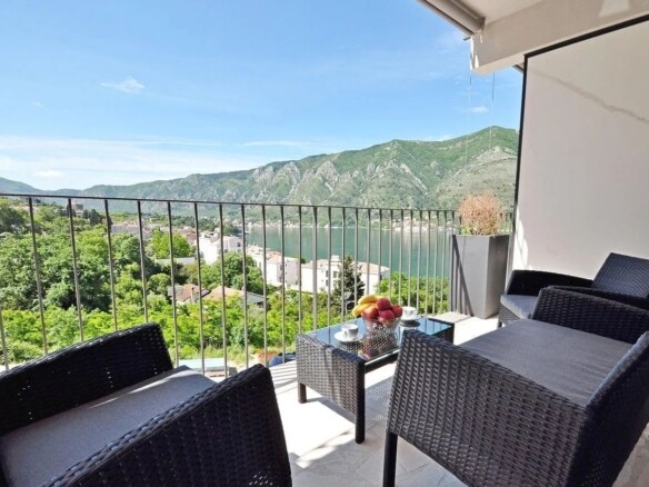 Jednosoban stan sa pogledom na more, Dobrota, Kotor — fotografija 4