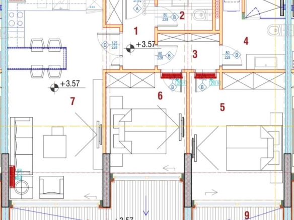 Dvosoban stan 88 m² – Bar — fotografija 2