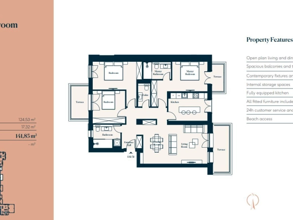 Trosoban stan 142 m² – Tivat — fotografija 8