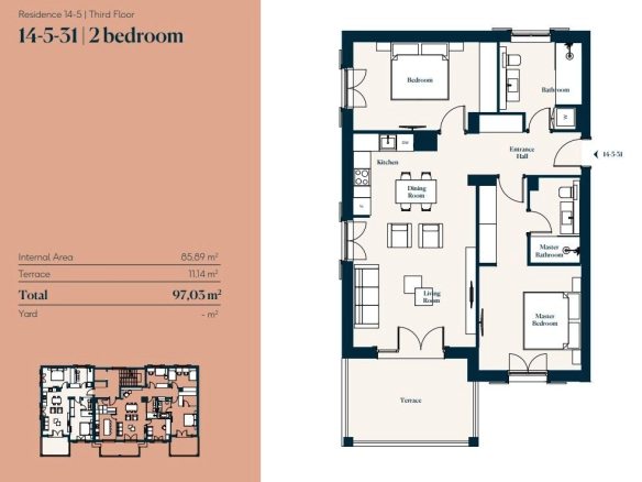 Dvosoban stan 97 m² – Tivat — fotografija 3