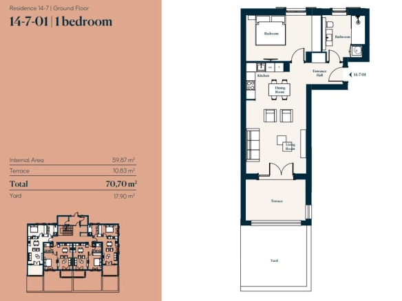 Jednosoban stan 71 m² – Tivat — fotografija 4