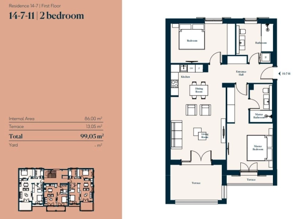 Dvosoban stan 99 m² – Tivat — fotografija 4