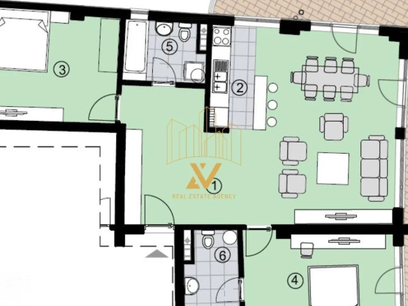 Dvosoban stan 95 m² – Bečići, Budva — fotografija 4