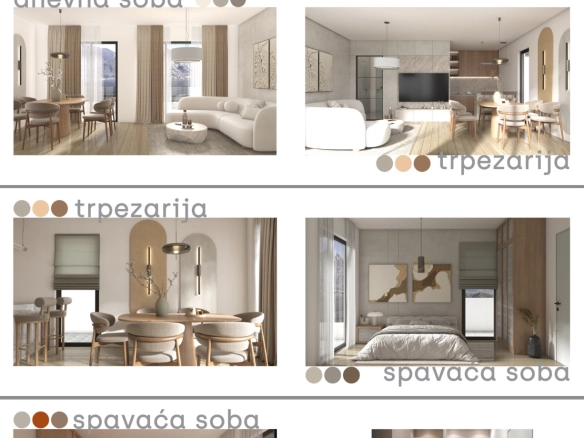 Dvosoban stan 55 m² – Muo, Kotor — fotografija 6