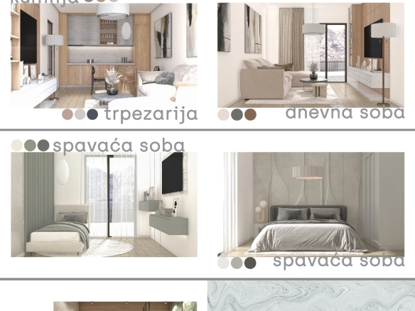 Dvosoban stan 55 m² – Muo, Kotor — fotografija 7