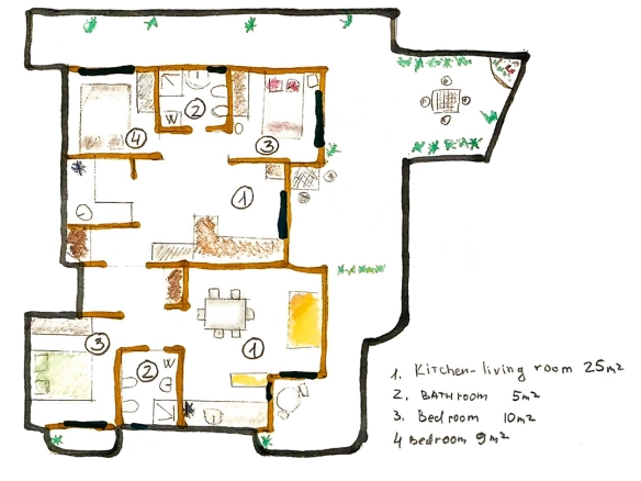 Trosoban stan 167 m² – Petrovac, Budva — fotografija 10
