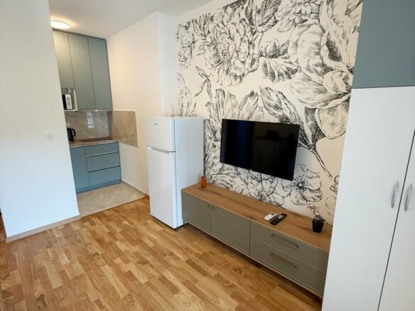 Nov opremljen studio apartman u Bečićima (Izdavanje na period do 01.06.2027)