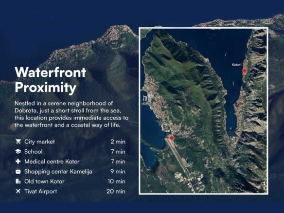 Jednosoban stan 58 m² – Dobrota, Kotor — fotografija 10