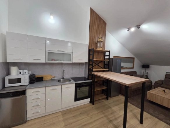 Izdavanje luksuznog dvosobnog penthouse stana 70 m²  sa velikom terasom – The Old Bakery, Budva  (izdavanje na duži period)