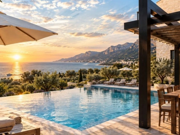 Prodaja luksuznog apartmana 46.22m² – Reževići, Budva | Ekskluzivan kompleks, bazen, spa