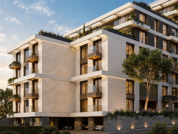 Prodaja dvosobnog stana 66.90m² u novom kompleksu u izgradnji – Petrovac, Budvanska rivijera | 150 m od mora