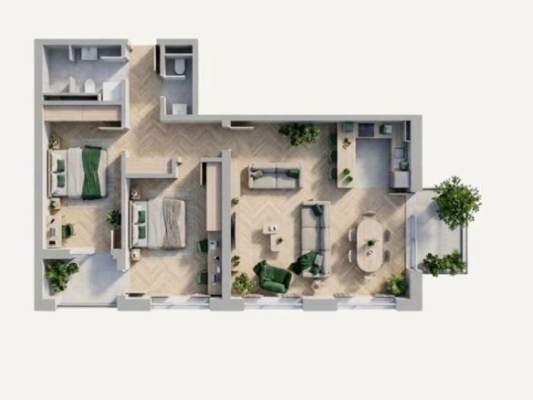 Dvosoban stan 90 m² – Petrovac, Budva — fotografija 2