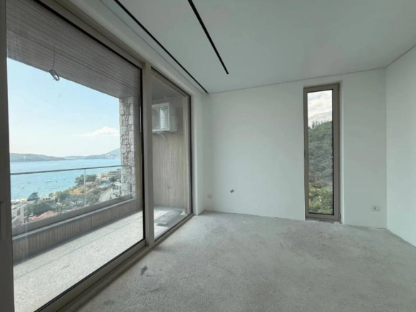Jednosoban penthaus 79 m² sa panoramskim pogledom na more – Pržno, Budva