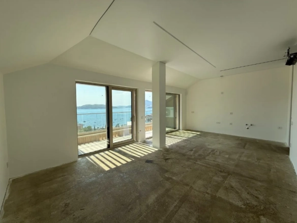 Dvosoban stan 89 m² sa pogledom na more i planine – Pržno, Budva