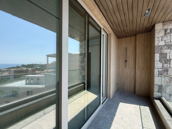 Dvosoban stan 89 m² sa pogledom na more i planine – Pržno, Budva