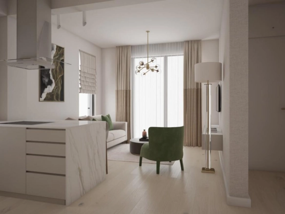 Dvosoban stan 98 m² sa pogledom na more u kompleksu Montesa Hill – Bečići, Budva