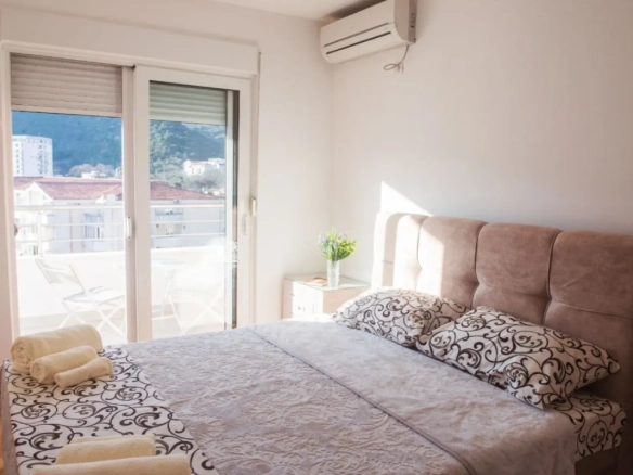 Jednosoban stan 67 m² sa pogledom na more – Babilonija, Budva