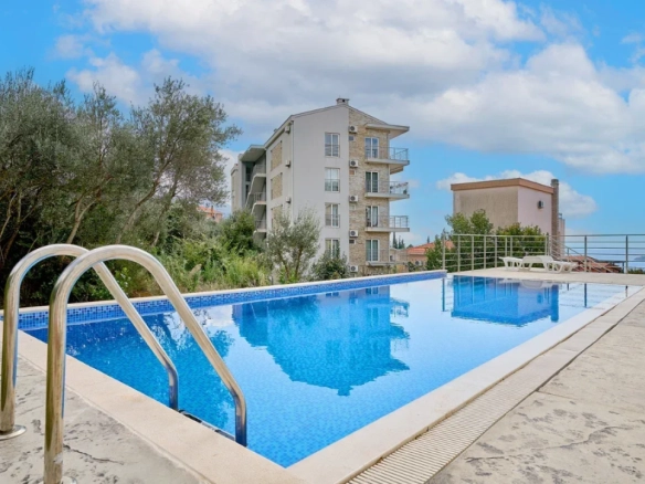 Jednosoban stan 52 m² sa panoramskim pogledom na more – Bečići, Budva