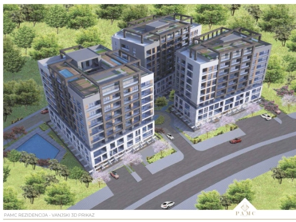Jednosoban stan 41 m² u modernom kompleksu sa bazenom – Bar