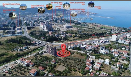 Jednosoban stan 48 m² u novogradnji sa liftom i parkingom – Bar