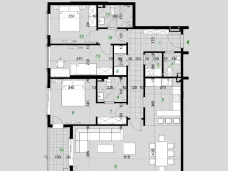 Trosoban stan 115 m² pogodan i za poslovni prostor – centar, Podgorica