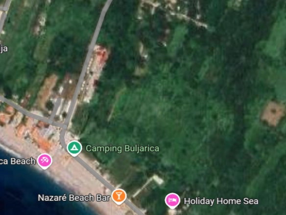 Plac 3511 m² za hotel ili apart-hotel, 150 m od mora – Buljarica, Budva