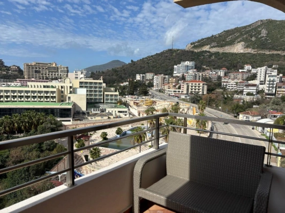 Jednosoban stan 71 m² sa pogledom na more – Bečići, Budva