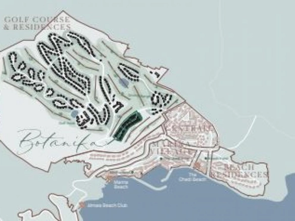 Trosoban stan 112 m² sa pogledom na golf terene i more – Luštica