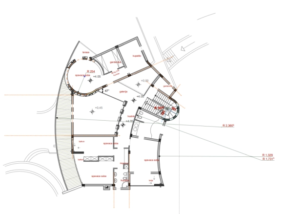 Kuća 700 m² na placu od 1500 m² sa pogledom na more – Buljarica, Budva
