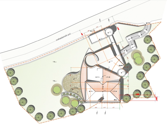 Kuća 700 m² na placu od 1500 m² sa pogledom na more – Buljarica, Budva