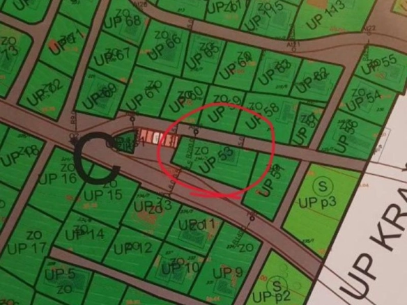 Plac 480 m² urbanizovan, sa temeljem od 56 m² – Krašići, Tivat