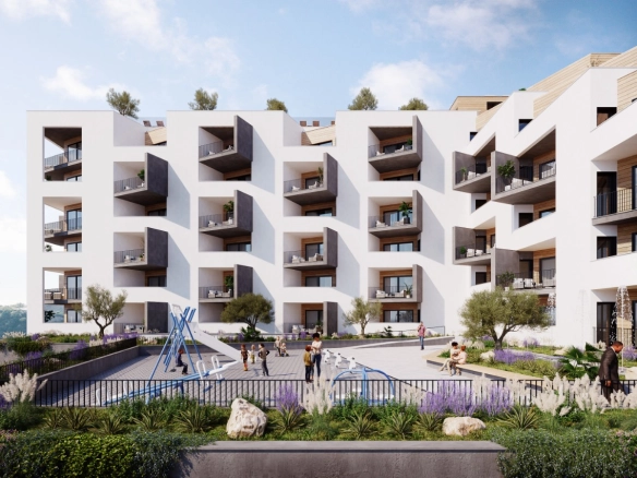 Jednosoban stan 58 m² u novom kompleksu sa bazenom – Bečići, Budva