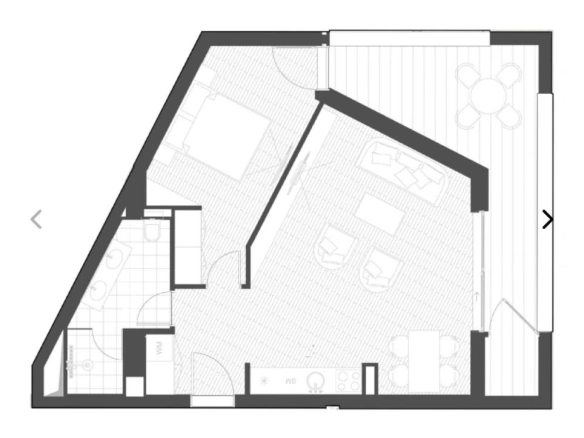 Jednosoban stan 67 m² u novom kompleksu sa bazenom – Bečići, Budva