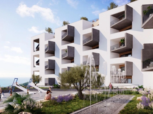Jednosoban stan 67 m² u novom kompleksu sa bazenom – Bečići, Budva