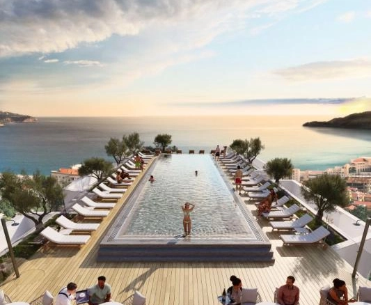 Jednosoban stan 67 m² u novom kompleksu sa bazenom – Bečići, Budva
