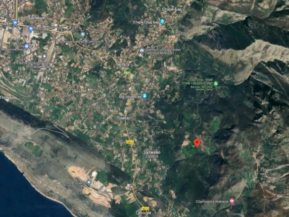 Plac 52000 m² na nadmorskoj visini od 300 metara – Donja Poda, Bar