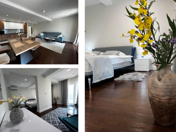 Trosoban stan 158 m² sa pogledom na more u kompleksu Portofino Village – Đenovići, Herceg Novi