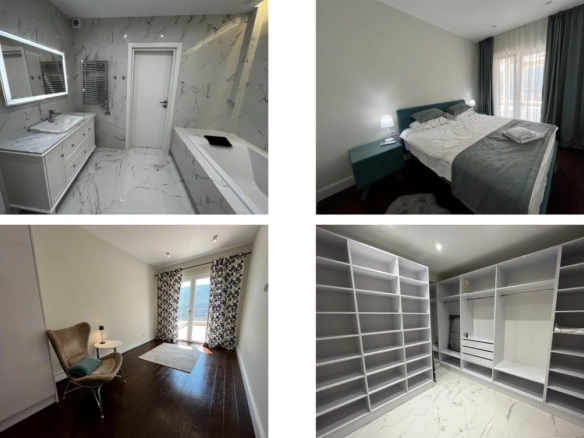Trosoban stan 158 m² sa pogledom na more u kompleksu Portofino Village – Đenovići, Herceg Novi
