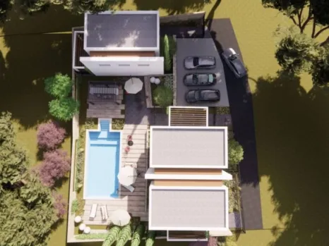 Vila 153 m² sa krovnom terasom na placu od 220 m² – Krimovica, Kotor