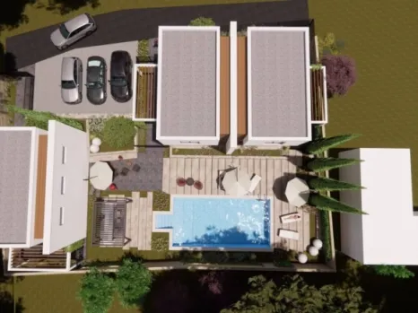 Vila 153 m² sa krovnom terasom na placu od 220 m² – Krimovica, Kotor