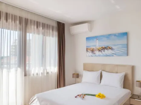 Jednosoban stan 72 m² u novom kompleksu s pogledom na planine – Bečići, Budva