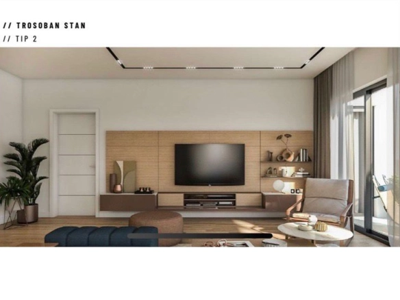 Trosoban stan 113 m² u izgradnji, 300 m od mora – Ilino, Bar