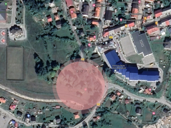 Građevinski plac 8.039 m² sa idejnim projektom hotela, Centar – Kolašin