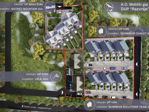 Zemljište 4.000 m² sa glavnim revidovanim projektom, Razvršje – Žabljak