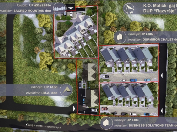Zemljište 4.000 m² sa glavnim revidovanim projektom, Razvršje – Žabljak