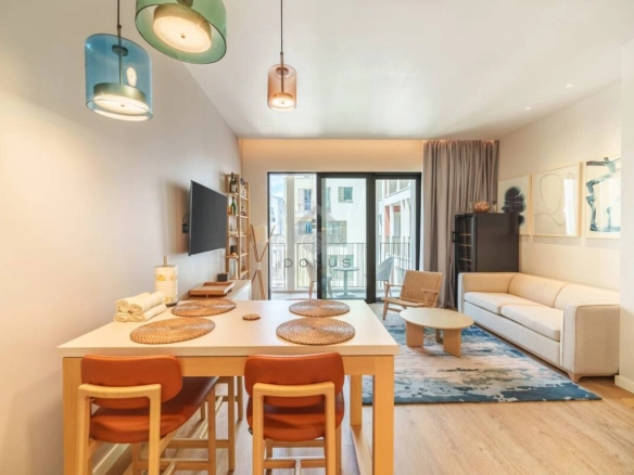 Jednosoban stan 55 m² sa pogledom na more, Tivat