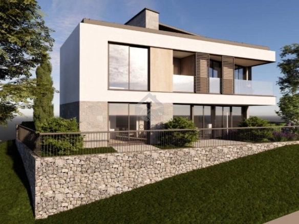 Plac 250 m² sa projektom vile 147 m², Mažina – Tivat