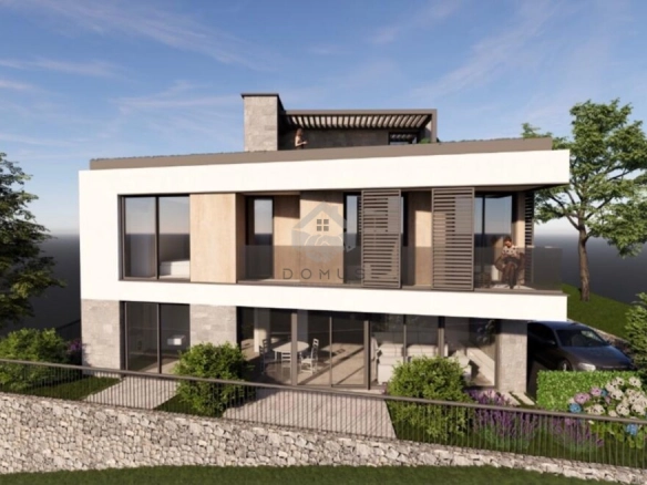 Plac 250 m² sa projektom vile 147 m², Mažina – Tivat
